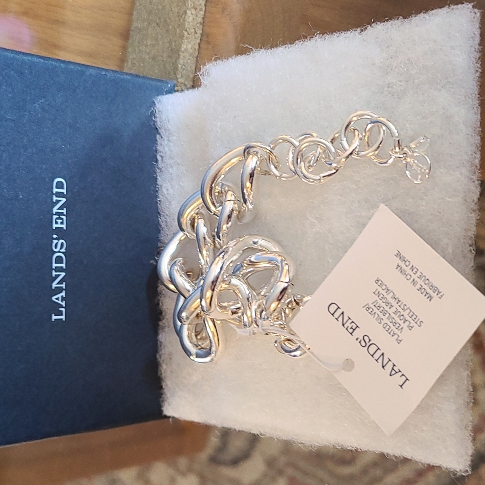 Lands End Silver Plated Bracelet